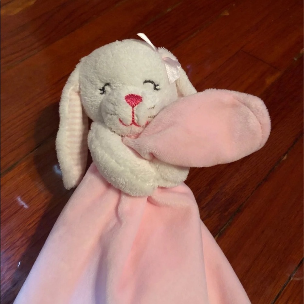 Carter's Bunny RabbitLovey Security Blanket Rattle - Picture 2 of 5